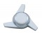 Chrome Die-Cast Spinner - 3 Bar Right Swing