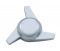 Chrome Die-Cast Spinner - 3 Bar Left Swing