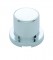 Chrome Plastic 1 1/8" X 1 1/2" Flat Top Nut Cover