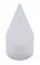 Chrome Plastic 1 1/2" X 4" Spike Push-On Nut Cover