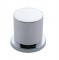 Chrome Plastic 1 3/16" Push-On Flat Top Nut Cover