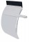(2/Bulk) Stainless Steel Deluxe 24" W X 36" L Curved Quarter Fender - Triangle Bracket