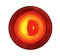 (2/Card) Chrome 1 Led Bullet Fastener - Red