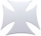 Stainless Steel 7" Iron Cross Cutout - Welded Stud