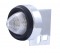 Chrome Universal Mud Flap Hanger End Light W/ 9 Amber Led 2" Beehive Light W/ Grommet - Clear Lens