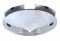 Chrome 1" Lip 4 Even Notch Front Hub Cap W/ 3 Bar Right Spinner