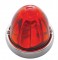Incandescent Large Glass Marker Light W/ 1157 Bulb - Dark Amber Watermelon Lens