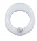 Chrome Plastic Universal Small Gauge Cover W/ Visor & Diamond - Clear