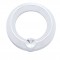Chrome Plastic Universal Small Gauge Cover W/ Diamond - Indent