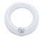 Chrome Plastic Universal Small Gauge Cover W/ Diamond - Clear