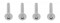 Freightliner Cascadia Grill Screw Set - Chrome Fin