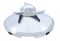 Stainless Steel 7/16" Lip 4 Even Notch Front Hub Cap W/ 3 Bar Left Spinner