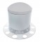 Stainless Steel Dome Rear 3Pc. Axle Cover - Steel Ring