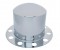 Stainless Steel Dome Rear 2Pc. Axle Cover - 10 Holes Uni-Mount Ring