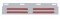 Stainless Steel Top Mud Flap Light Bracket W/ Four 10 Red Led 9" Light Bar - Red Lens