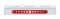 Stainless Steel Top Mud Flap Light Bracket W/ 11 Red Led 17" Light Bar - Red Lens