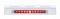 Stainless Steel Top Mud Flap Light Bracket W/ 11 Red Led 17" Light Bar W/ Bezel - Red Lens