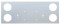 Stainless Steel Rear Center Light Panel W/ Four 4" Light Cutout