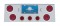 Stainless Steel Rear Center Light Panel W/ Four 4" & Three 2 1/2" Led Lights
