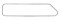 Stainless Steel Kenworth Upper Sleeper Window Trim - Driver Side