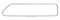Stainless Steel Kenworth Upper Sleeper Window Trim - Passenger Side