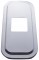 (Skpk) Stainless Steel Peterbilt Shift Plate Cover - 4 7/8" X 4 13/16" Opening