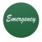 Aluminum "Emergency" Sticker - Green