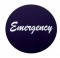 Aluminum "Emergency" Sticker - Black