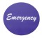 Aluminum "Emergency" Sticker - Purple