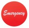Aluminum "Emergency" Sticker - Red