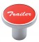 Chrome Air Valve Knob W/ "Trailer" Aluminum Sticker - Red