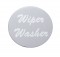 Aluminum "Wiper/Washer" Sticker - Silver