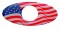 (2/Card) Glossy Key Guard - Us Flag