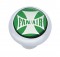 Chrome Deluxe W/ Glossy "Fan/Air" Maltese Cross Sticker - Green