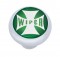 Chrome Deluxe W/ Glossy "Wiper" Maltese Cross Sticker - Green