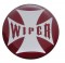 Glossy Maltese Cross "Wiper" Sticker - Red