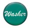 Glossy "Washer" Sticker - Green