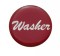 Glossy "Washer" Sticker - Red