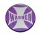 Glossy Maltese Cross "Washer" Sticker - Purple