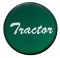 Glossy "Tractor" Sticker - Green