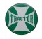 Glossy Maltese Cross "Tractor" Sticker - Green