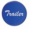 Glossy "Trailer" Sticker - Blue