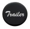 Glossy "Trailer" Sticker - Black
