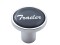 Chrome Air Valve Knob W/ Glossy "Trailer" Sticker - Black