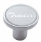 Chrome Air Valve Knob W/ Glossy "Trailer" Sticker - Silver
