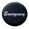 Glossy "Emergency" Sticker - Black