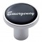 Chrome Air Valve Knob W/ Glossy "Emergency" Sticker - Black