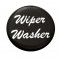 Glossy "Wiper/Washer" Sticker - Black