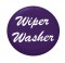 Glossy "Wiper/Washer" Sticker - Purple