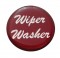 Glossy "Wiper/Washer" Sticker - Red